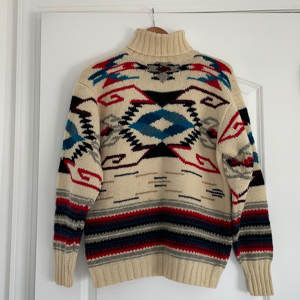 Ralph Lauren vintage Indian 100% wool sweater, M
